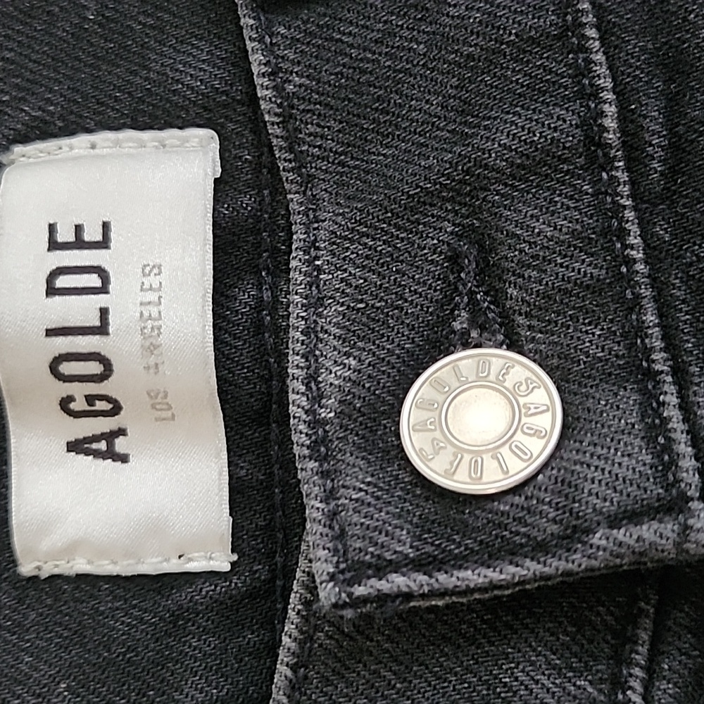 Agolde Riley Jeans High Rise Straight Crop Leg - Picture 4 of 16